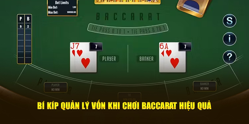 Bí kíp quản lý vốn khi chơi baccarat hiệu quả