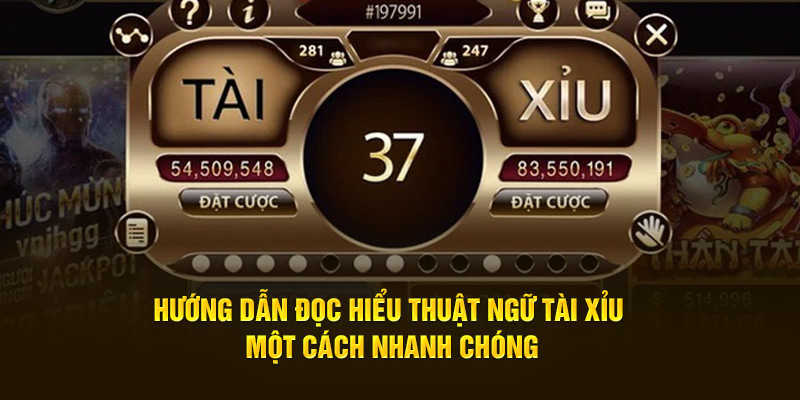 Hướng dẫn đọc hiểu thuật ngữ tài xỉu online một cách nhanh chóng